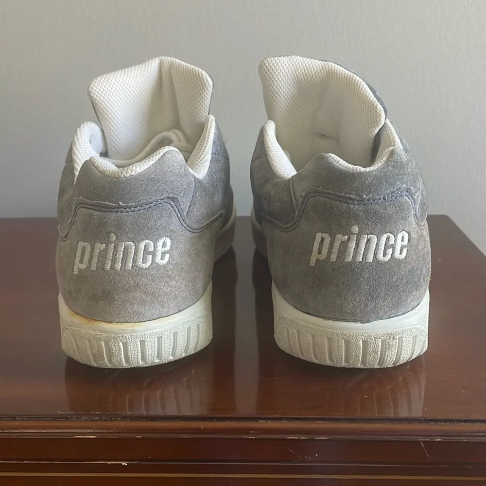 Prince Blue Suede Tennis Shoes Sneakers Size 8W Cute Chunky Sole - Image 5