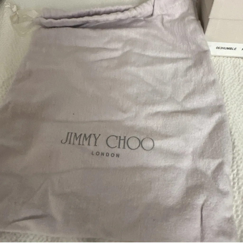 Jimmy Choo Black Patent Leather Women's Sandals Sz 5.5 - Image 4