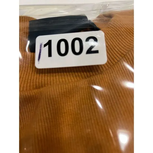 MAEVE Anthropologie Womens Size XL Shirt Short‎ Sleeve Ribbed Mustard Yellow. - Image 7