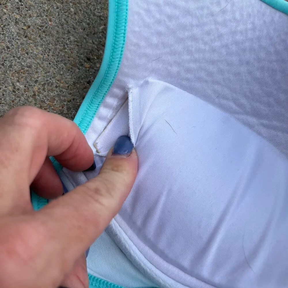 Victoria’s Secret 34D teal underwire push up halter bikini - Image 8