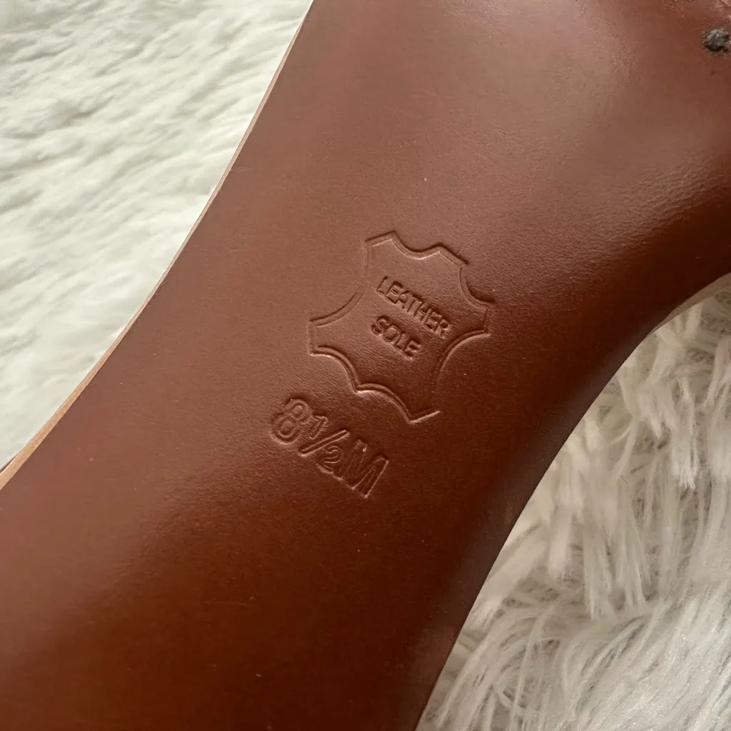 Tory Burch Tana Nude‎ Ankle Strap Sandals Shoes 8.5 8 1/2 - Image 7