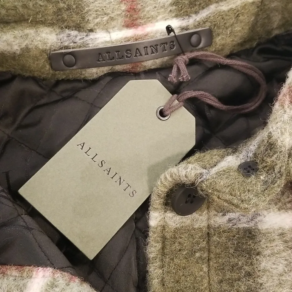 💕💕 Tia Plaid Wool Blend Shirt Jacket ~ Green Check Print ~ US 4 NWT - Image 13