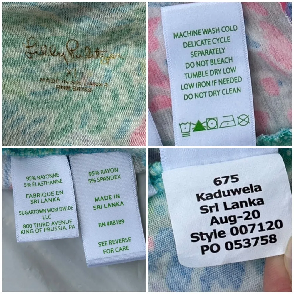 PJ Sleepwear Knit Button Up Top Multicolor Stargazer Size xLarge - Image 15