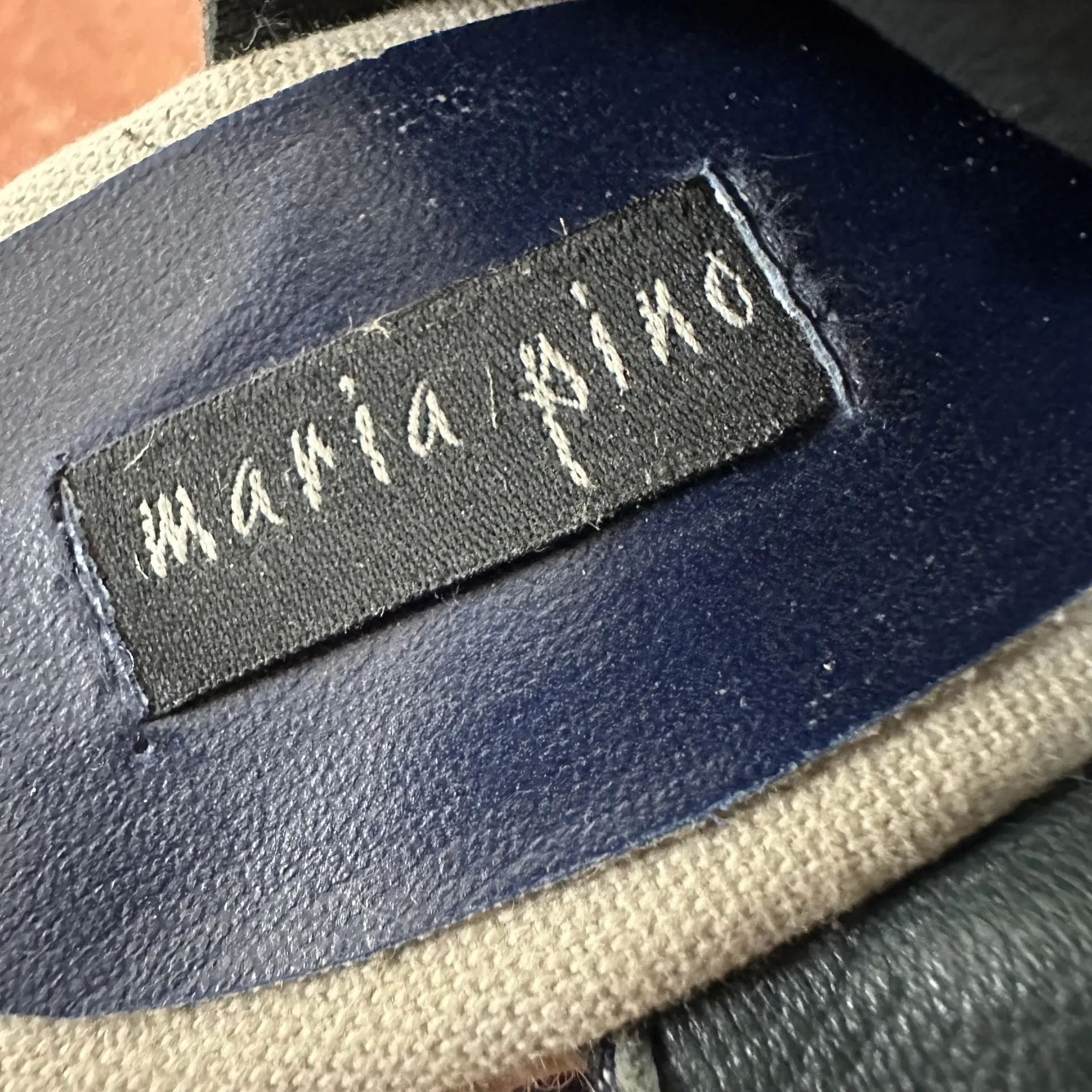 Maria Pino Denim Espadrille Slingback Open Toe Wedge Sandals Size US 9 Blue - Image 4