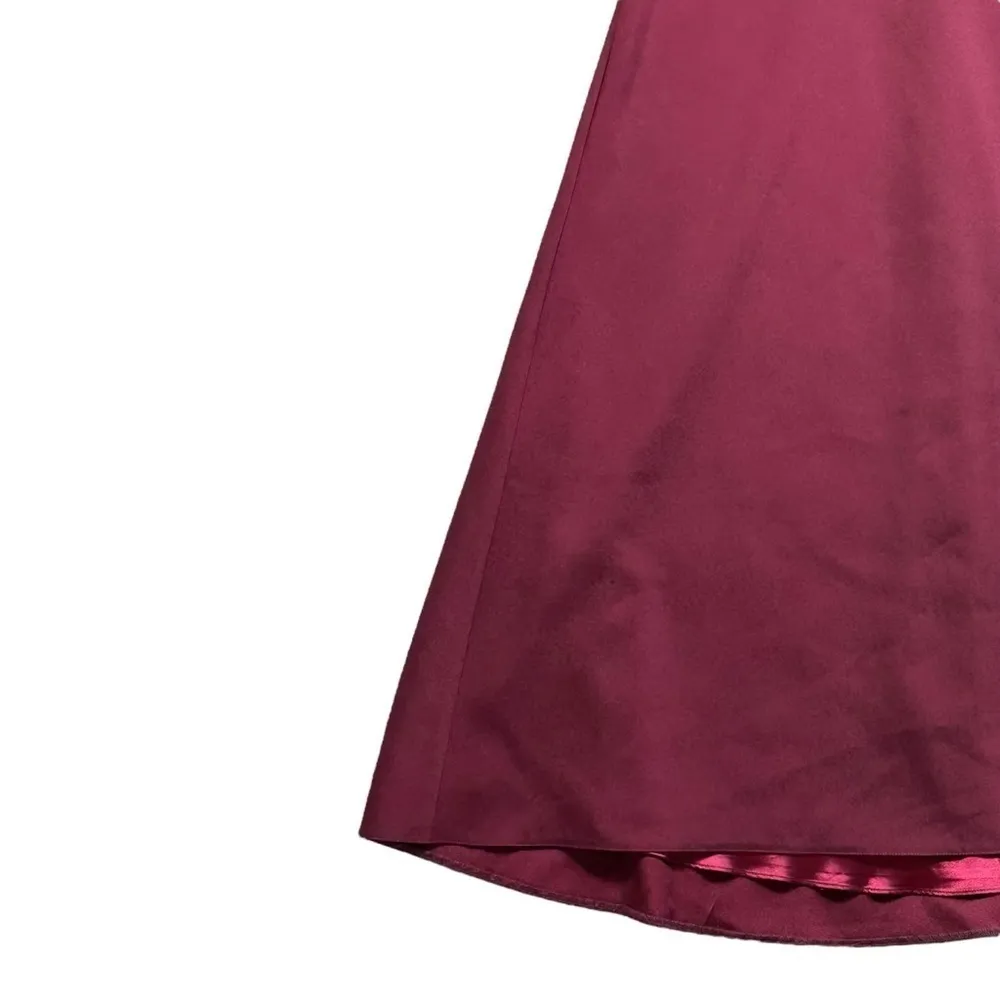 Theia Burgundy/ Maroon Sleeveless Formal Gown US8 Red Size 8 - Image 4