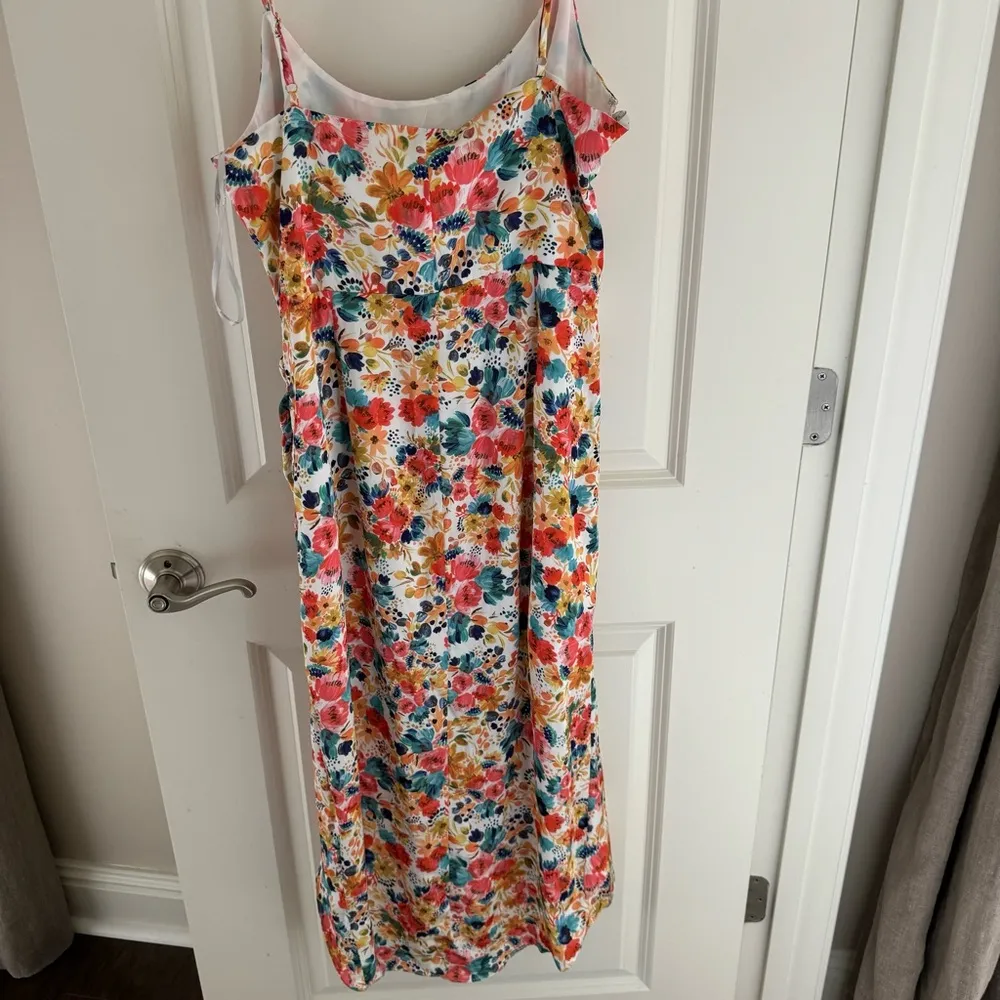 NWT Lovers + Friends Deja Sleeveless Midi Dress Bouquet Floral | L - Image 7