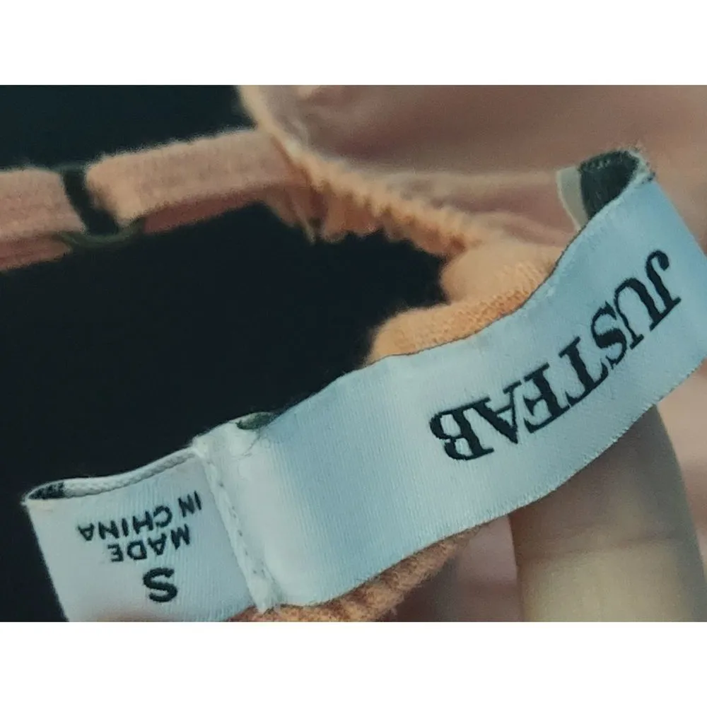 JustFab Coral Cargo Romper Cross Back Short Size Small - Image 4