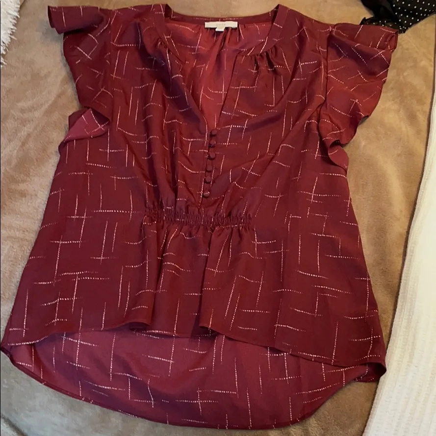 Joie short sleeve blouse small - Image 3