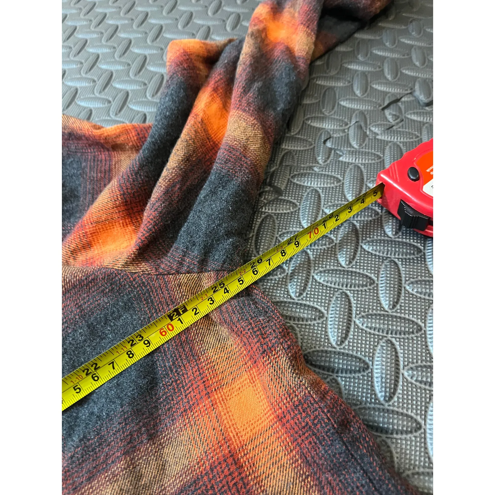 Old Navy‎ Womens XL Boyfriend Shirt Flannel Evermore Taylor Swift Style Plaid - Image 7