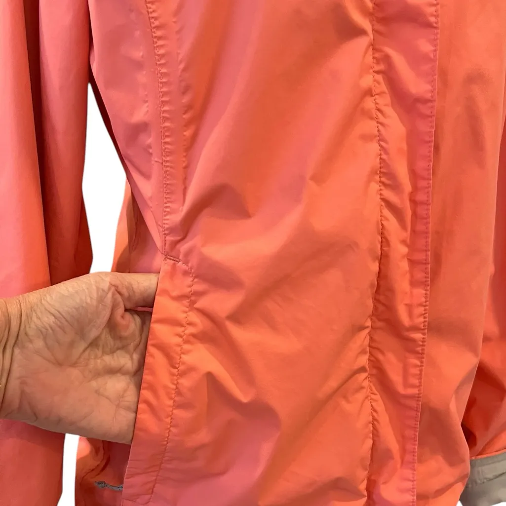 Columbia Arcadia II Jacket Juicy Hood Cinch Waist Pockets Waterproof Small - Image 4