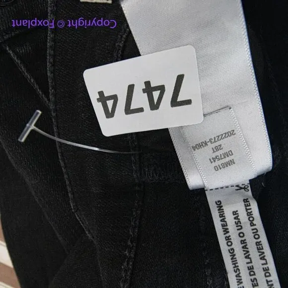 NEW Madewell the tall Kick Out Crop‎ Jeans in Black Rinse Wash, 28T - Image 14