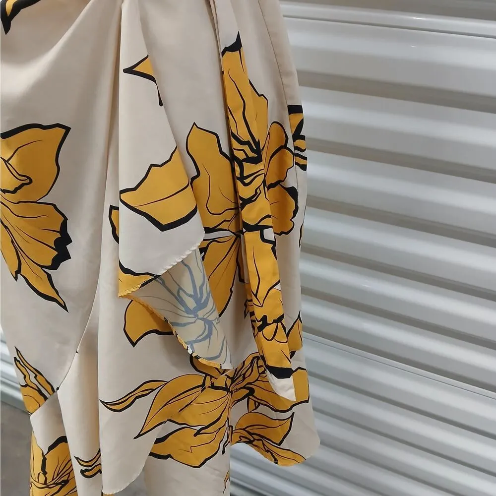 Hutch Women's Wrap Dress Medium Floral Ruffle Cottagecore Sleeveless Sundress - Image 11