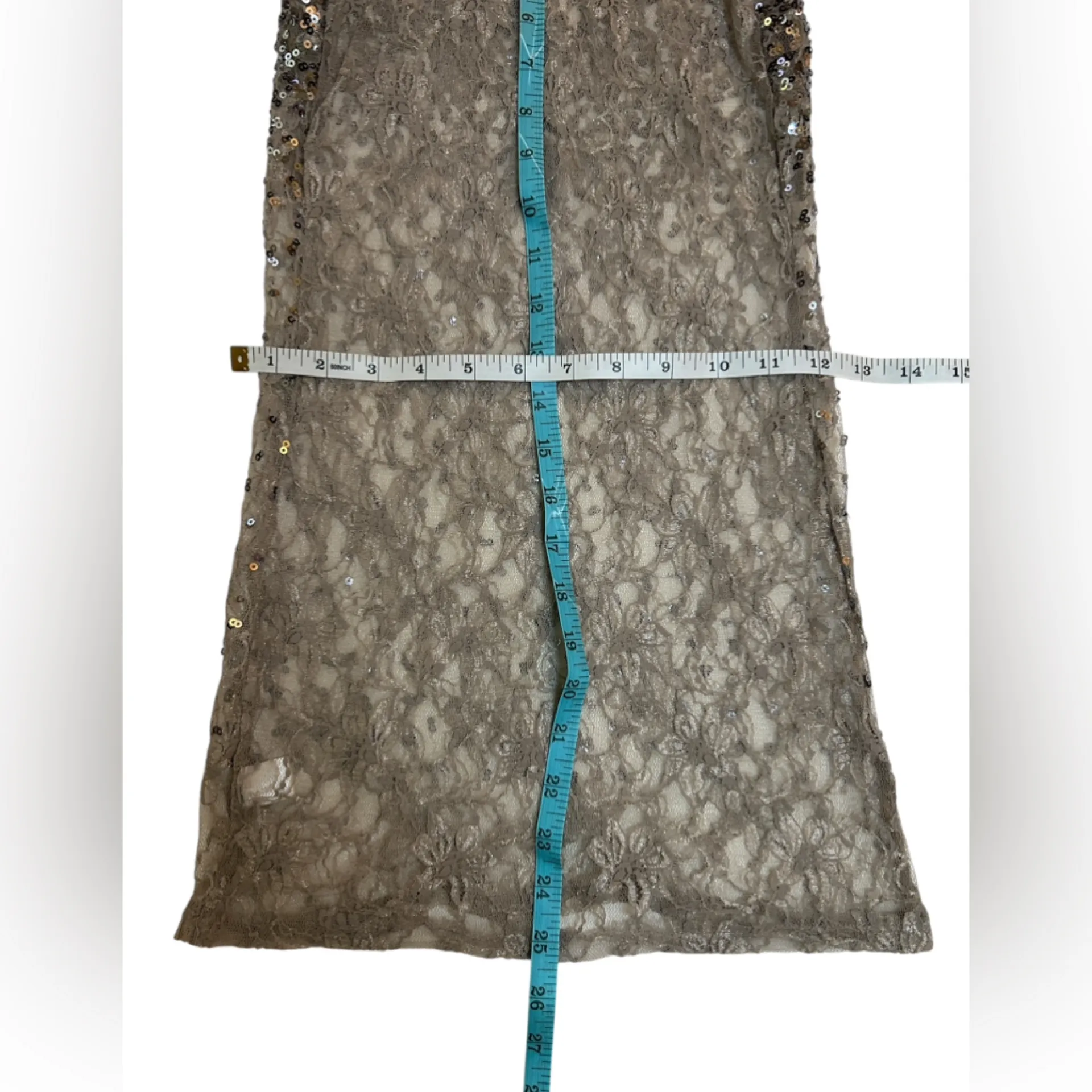 Vintage Y2K Charlotte Russe 100% Nylon Sparkly Gray Sequin Bling Racerback Cami - Image 9