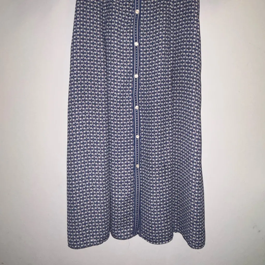 Max Studio Puff Sleeve Chiffon Midi Buttondown Dress with Pockets - Image 4