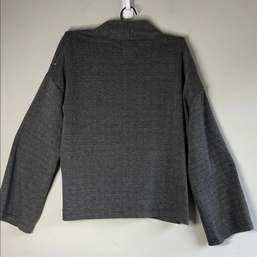 Madewell Charcoal Gray Bell Sleeve Sweatshirt - Image 8