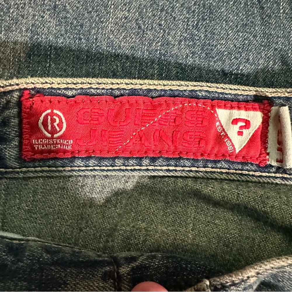 Guess Capri’s Denim Jean Boho Sz 31 NWT - Image 3