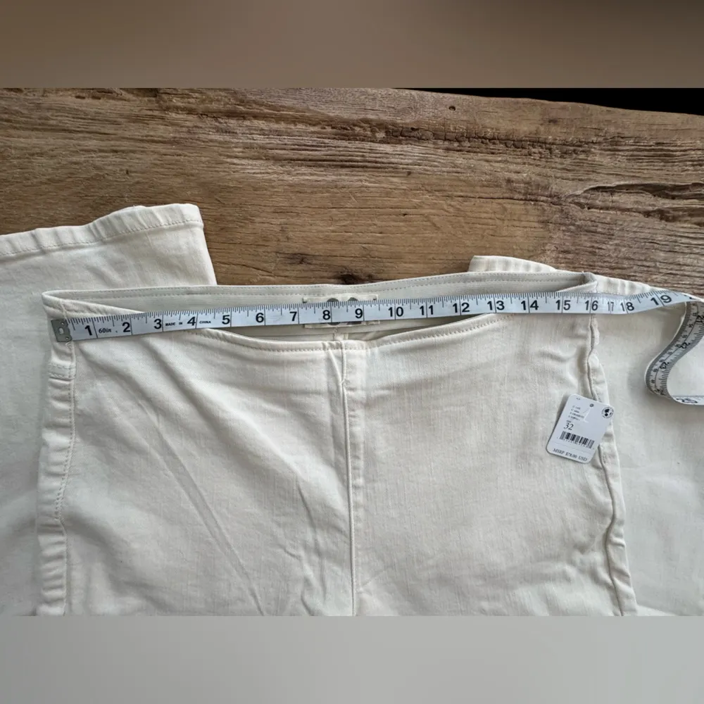 NWT Free People Penny Pull on Flare Jeans ~ White~ size 32 🤍 - Image 14