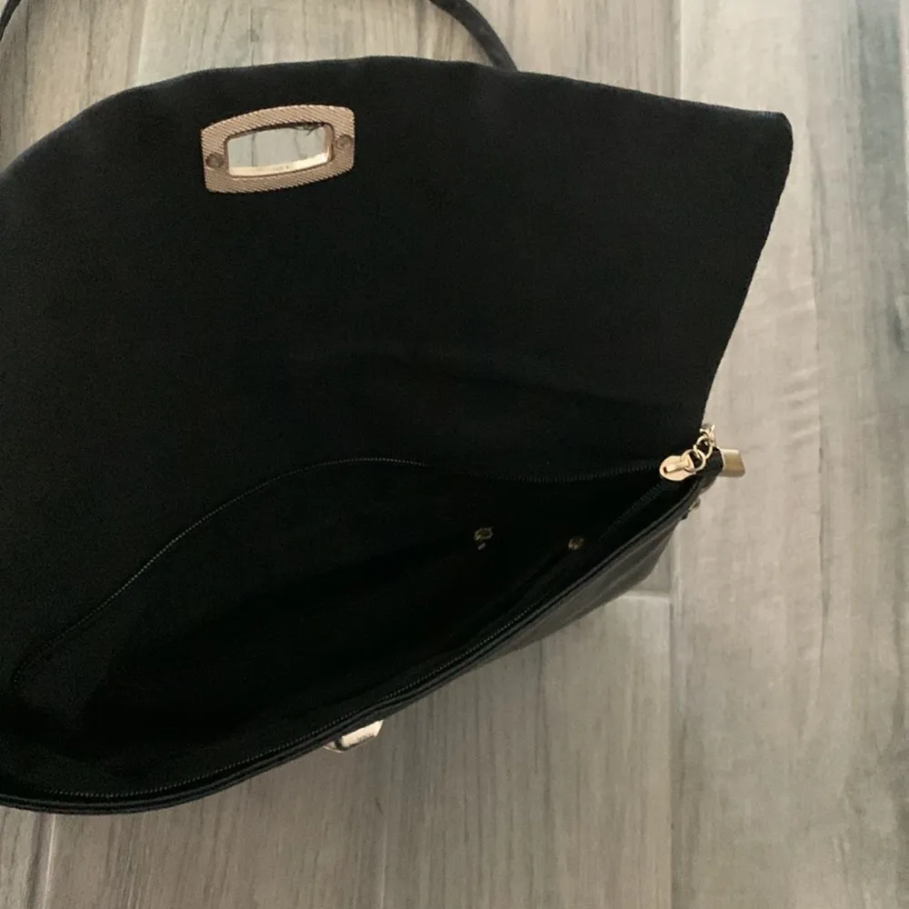 Gold studded black bag - Image 3