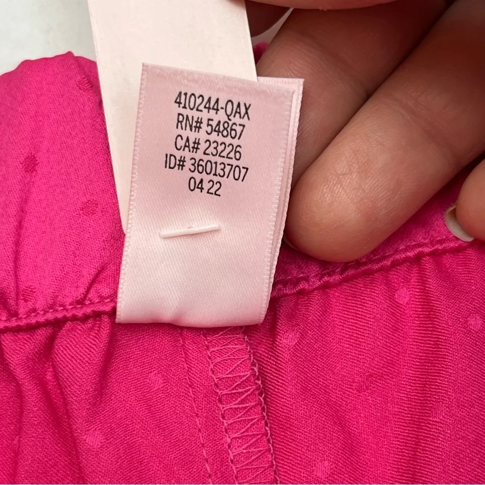 Victoria’s Secret Pink Pajama Bottoms Shorts Womens SZ Large Pink NEW *TINY FLAW - Image 2
