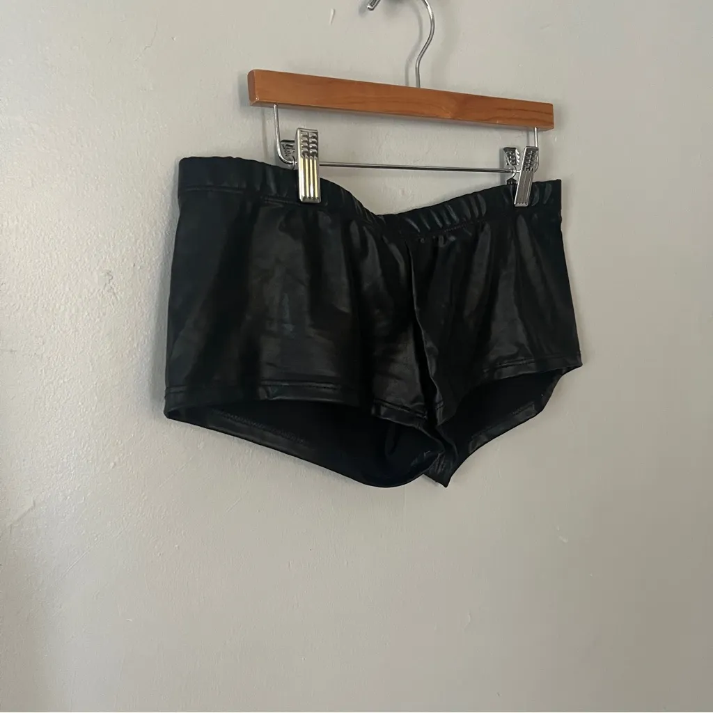 Women’s Black and Purple Mini Short Set Small Medium - Image 3