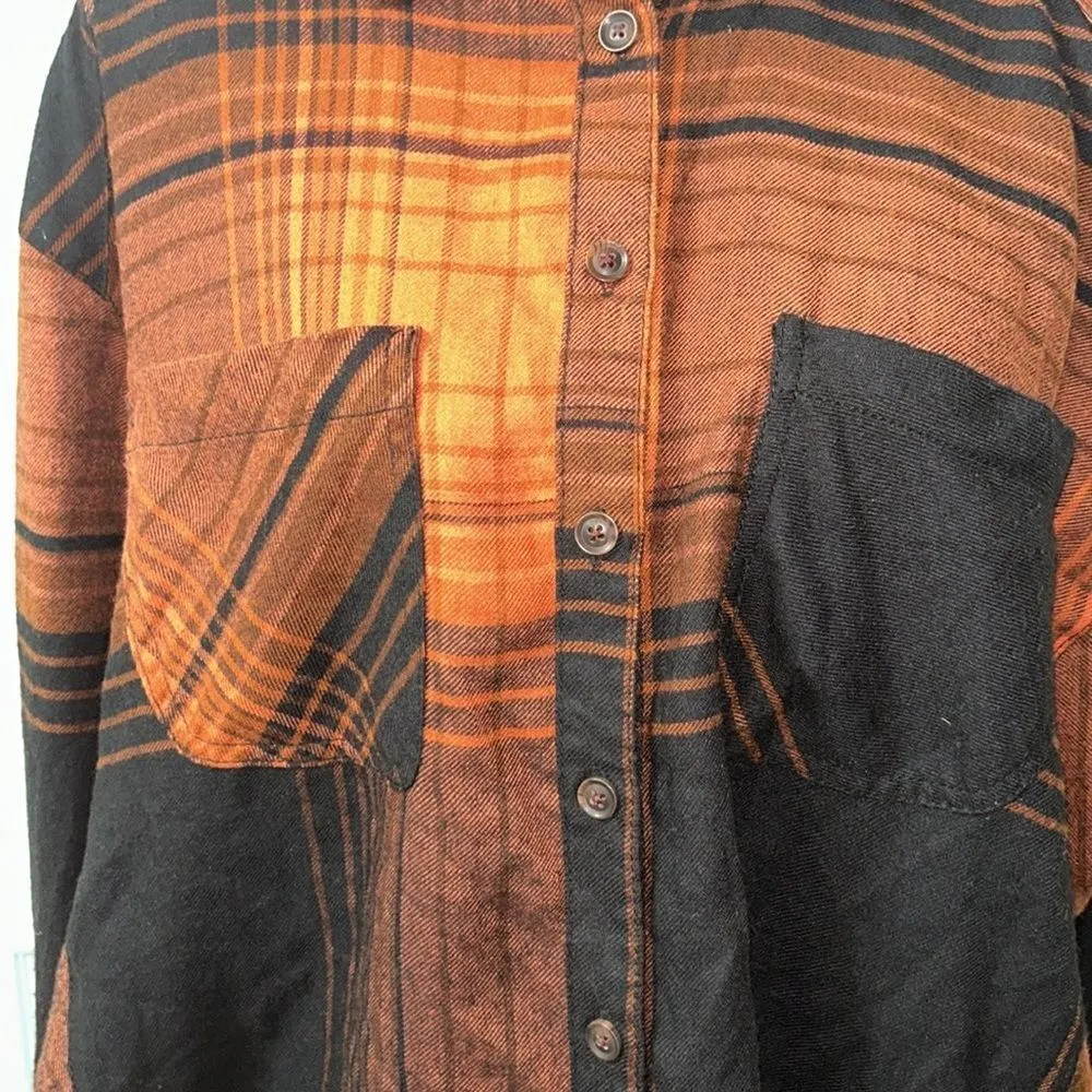 Urban Outfitters BDG Plaid Flowy Button Down Shirt(Size Small) - Image 10