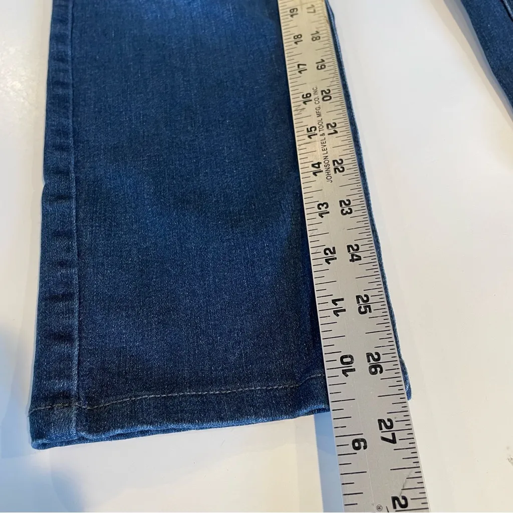 Chico’s Mid Rise Denim Blue Jean Stretch Waist Distressed Skinny Women Sz 0R=4R - Image 12