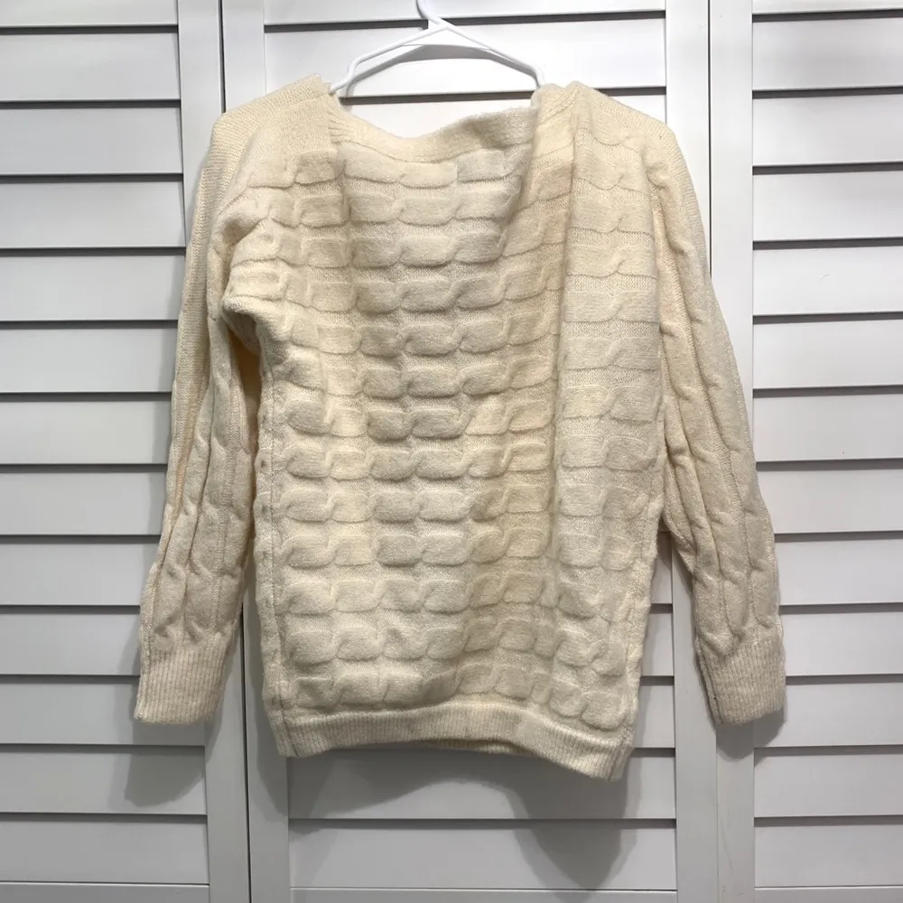 Military Hippie Cream Sweater - Image 3