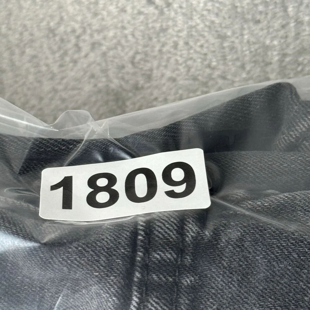 Levis 524 Jeans Juniors 3 26" Washed Black Distress Skinny Everyday Basic Casual - Image 11