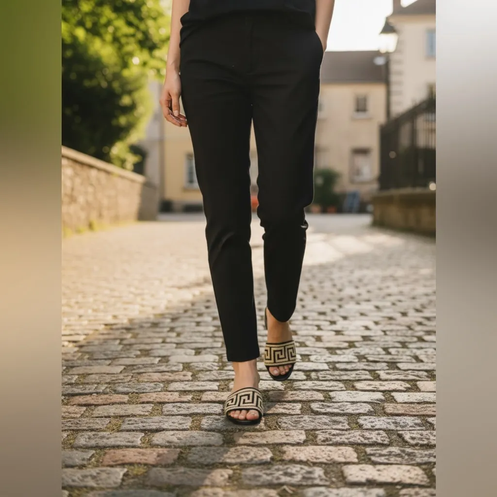 Manolo Blahnik  Zigzag Chiltern Sandals Women’s Size 37 EU 7 US. - Image 3