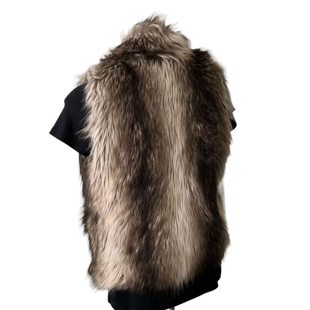 Ci Sono by Cavalini Faux Fox Fur Vest - Image 5