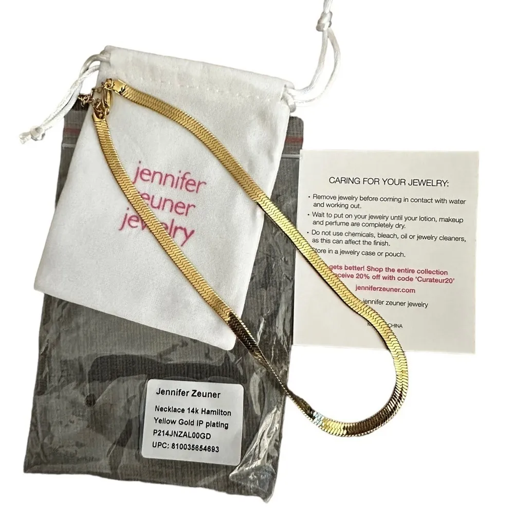 New Jennifer Zeuner Karlie Necklace yellow gold plated - Image 3