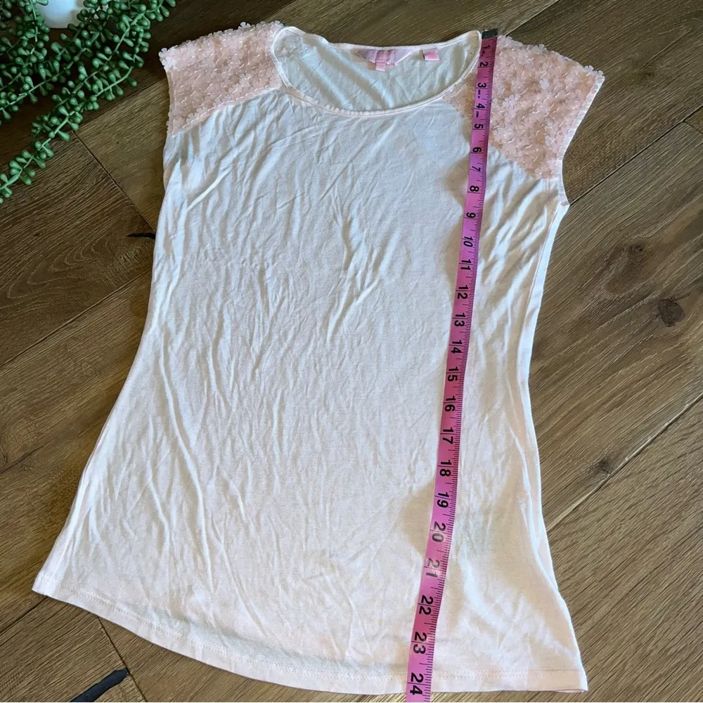 Ted Baker London Flower Sleeve Sew in Love Pink Top - Image 8