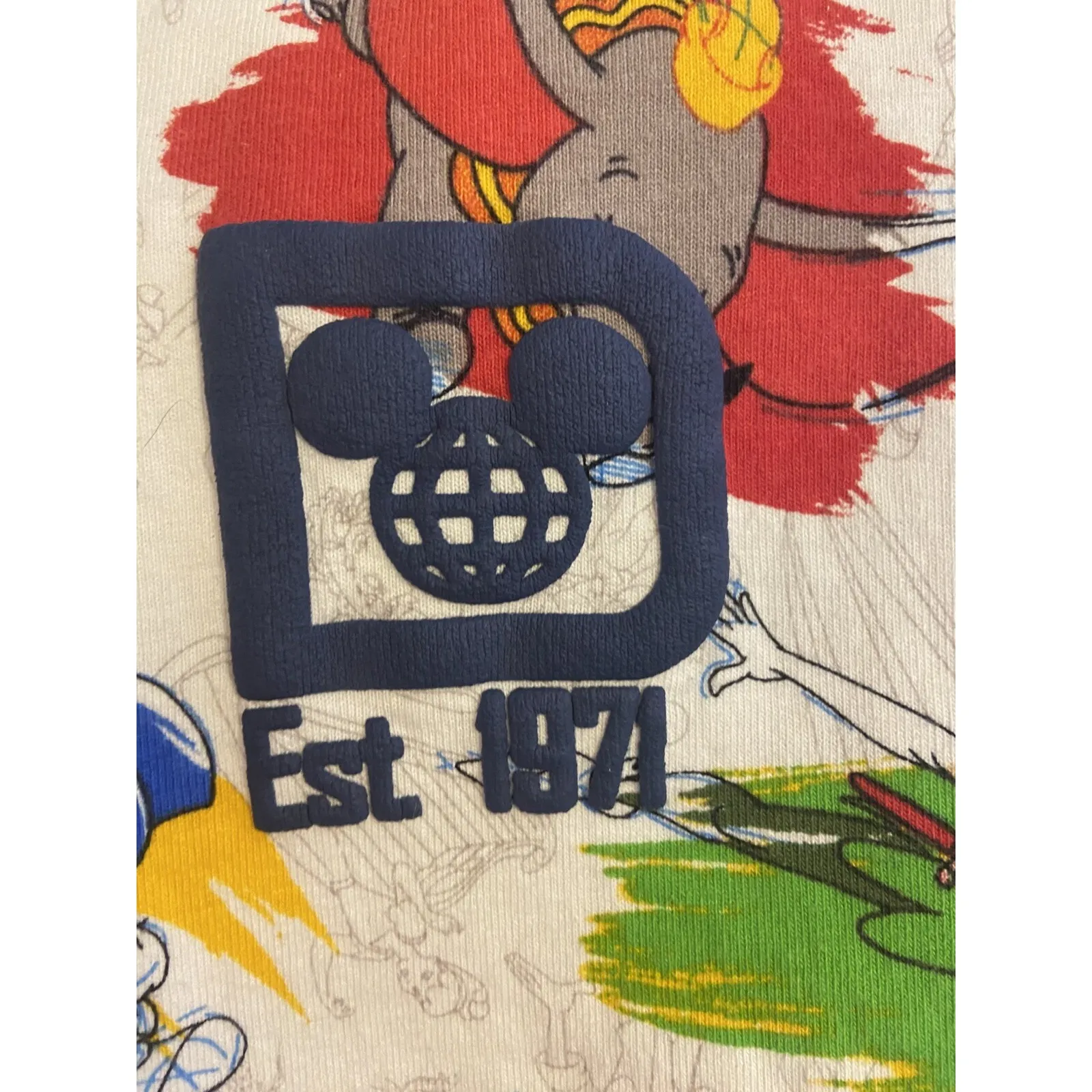 DISNEY PARKS World Ink & Paint Spirit Jersey Mickey‎ Peter Pan Pinocchio Size S White - Image 14