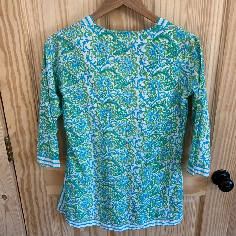 Gretchen Scott V-Neck Cotton Tunic. Size Small. - Image 2