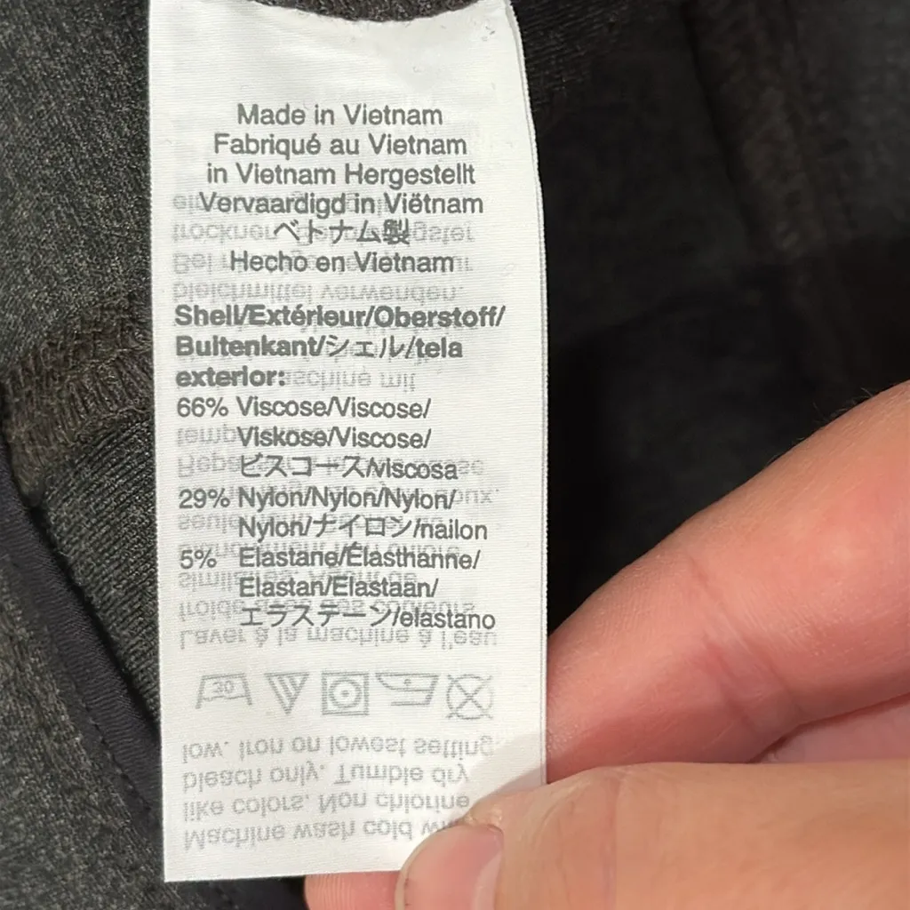 J Crew Any Day Pixie Pant Ponte Stretch Heather Gray Charcoal Slim size M - Image 11