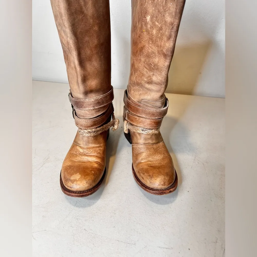 Freebird By Steven Women’s Drove Sz 6 Leather Distressed Brown Boots Western - Image 4