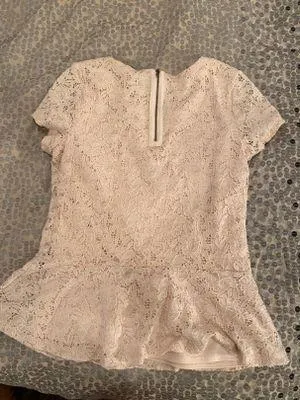 Bobeau White Lace Dress Shirt - Image 3