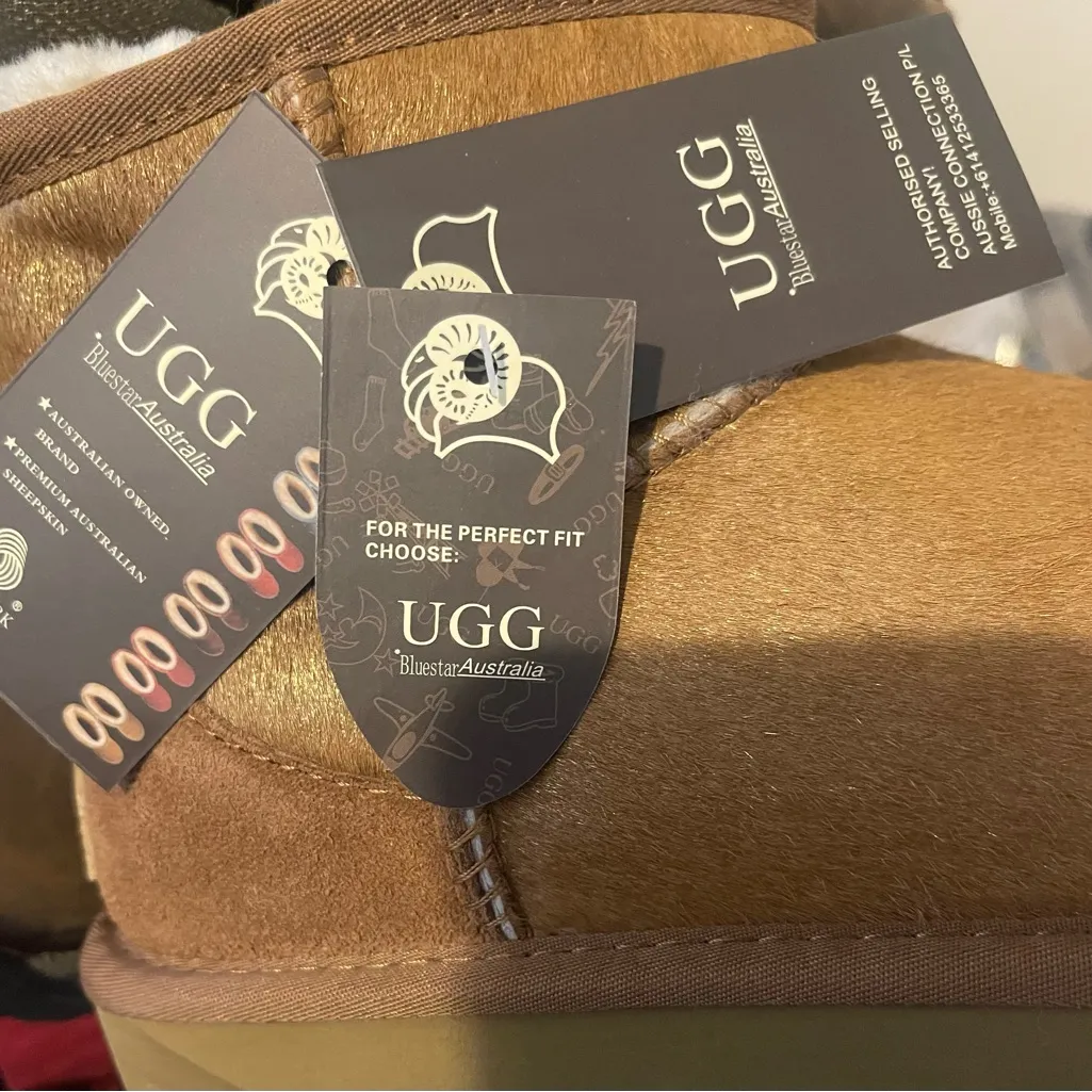 UGG CLASSIC ULTRA MINI CHESTNUT BOOTS Sheepskin Footwear - Image 10