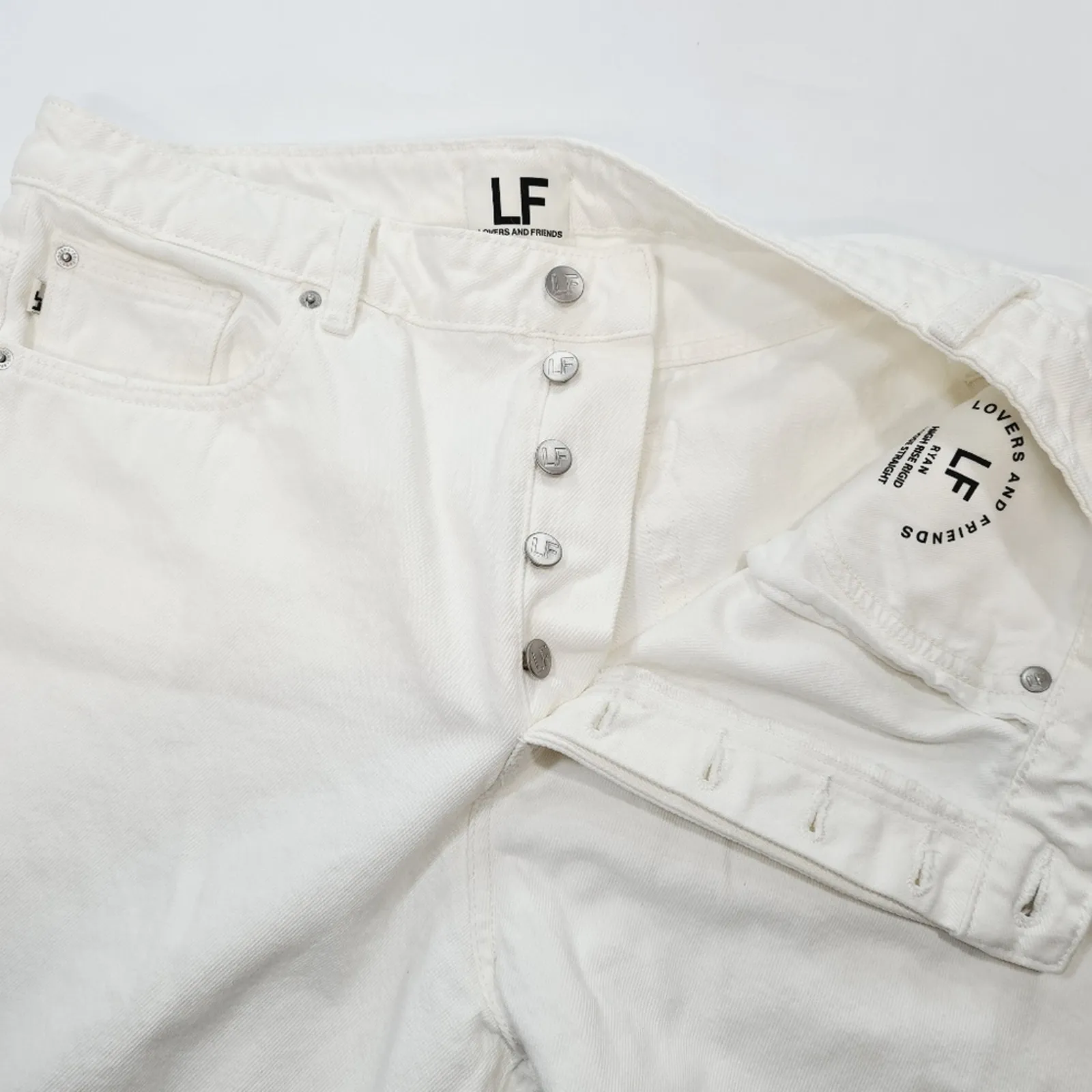 Lovers and Friends Ryan High Rise Straight in Lighthouse Size 32 - Image 8