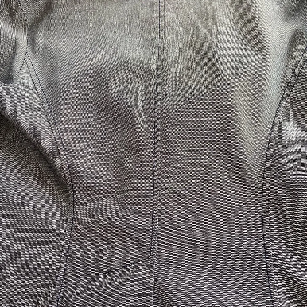 Ava and Grace Blazer Blue Heather 3/4 Sleeve Cropped 3 Button​​ Size 8 - Image 8