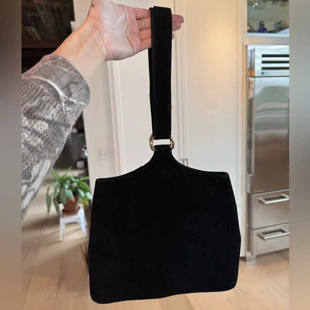 Nordstrom Suede And Genuine Leather Vintage Purse Handbag Shoulder Bag - Image 2