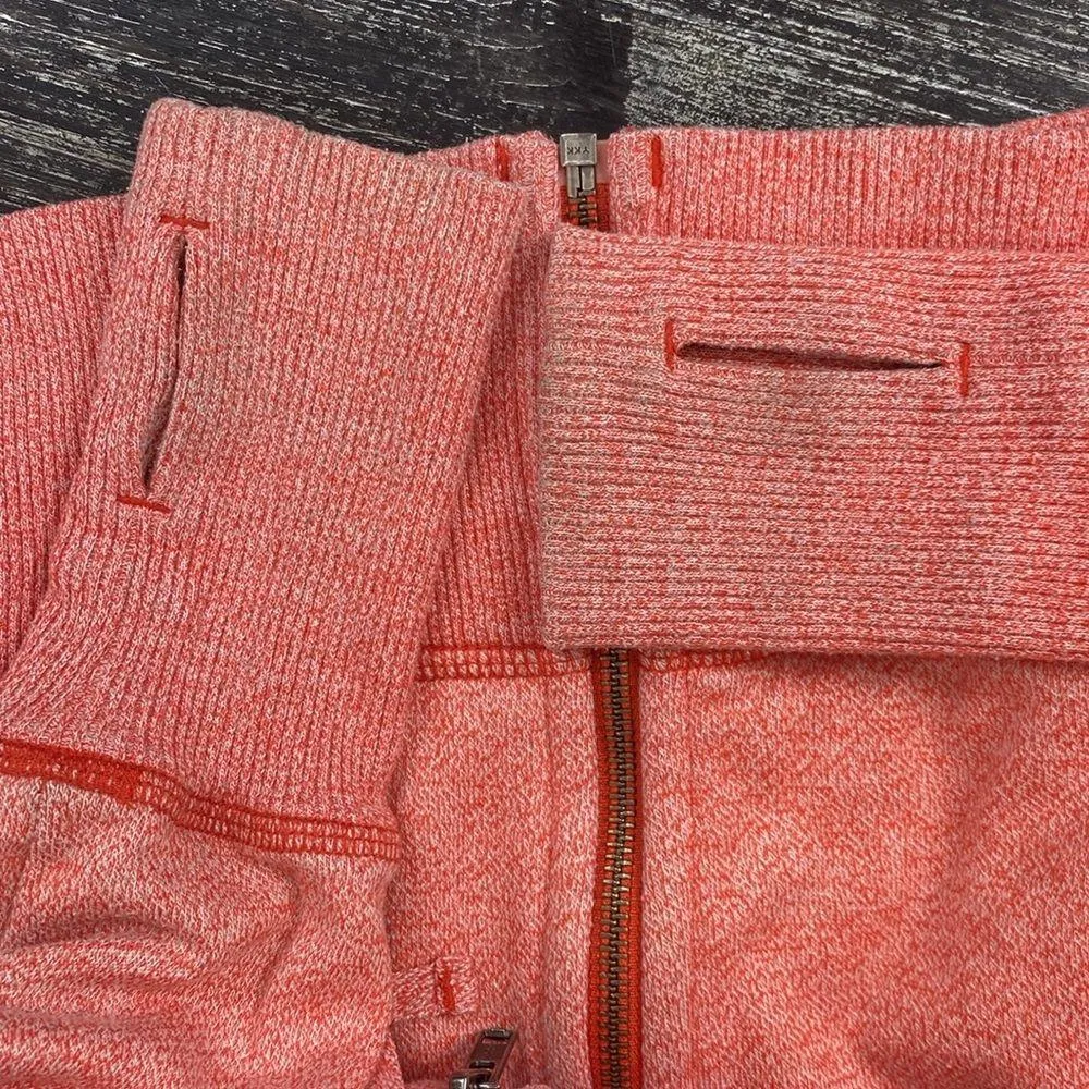 Patagonia Orange Coral Cloud Stack Zip Hoodie Jacket XS - Image 7