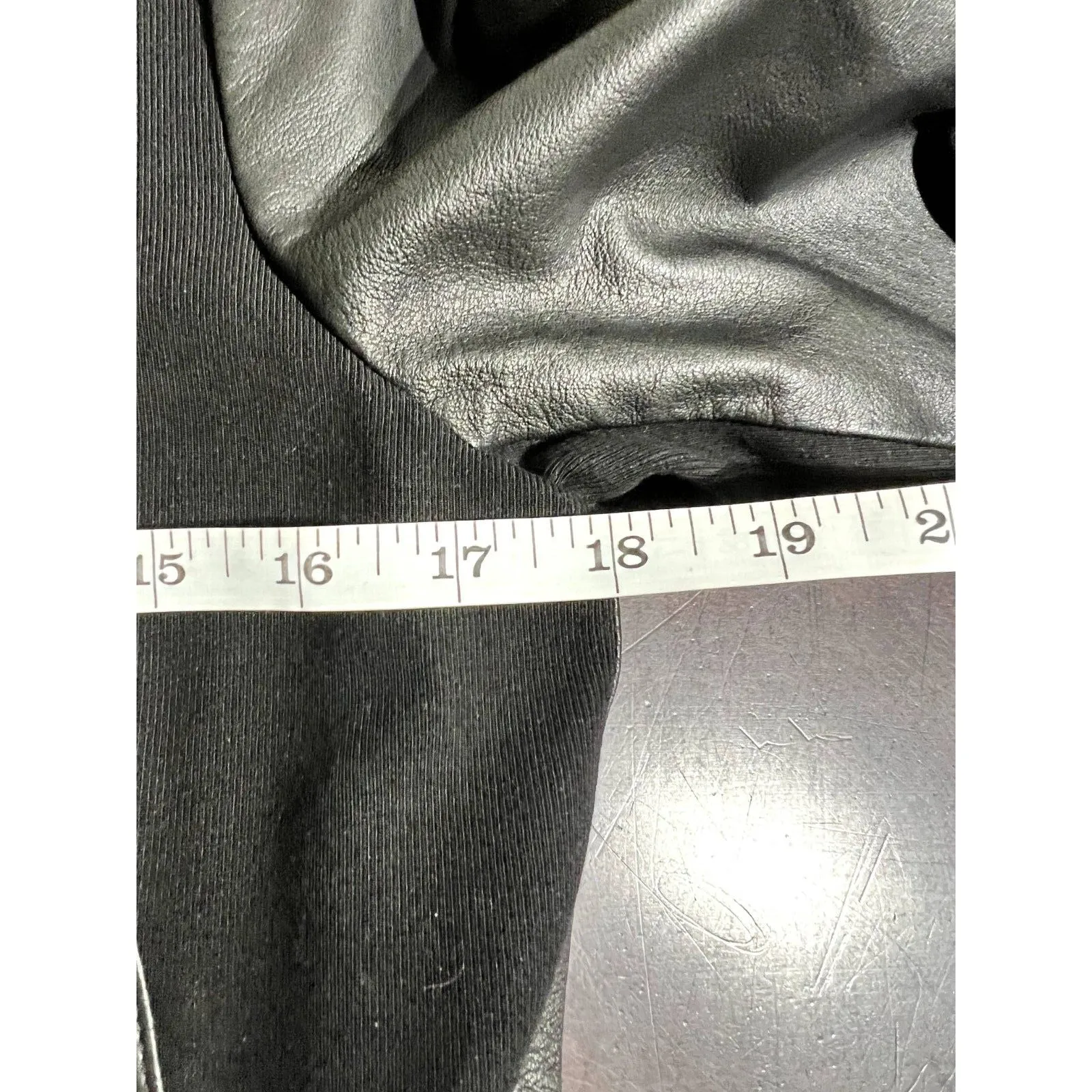 VINCE Leather Moto Jacket M | Mixed Media Magic | Soft Power - Image 8