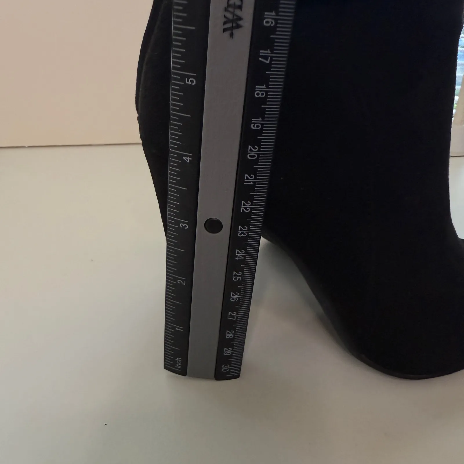 Idifu Dana Pointed Toe Stiletto High Heels Ankle Bootie Sz 6.5 Faux Suede Buckle Black - Image 9