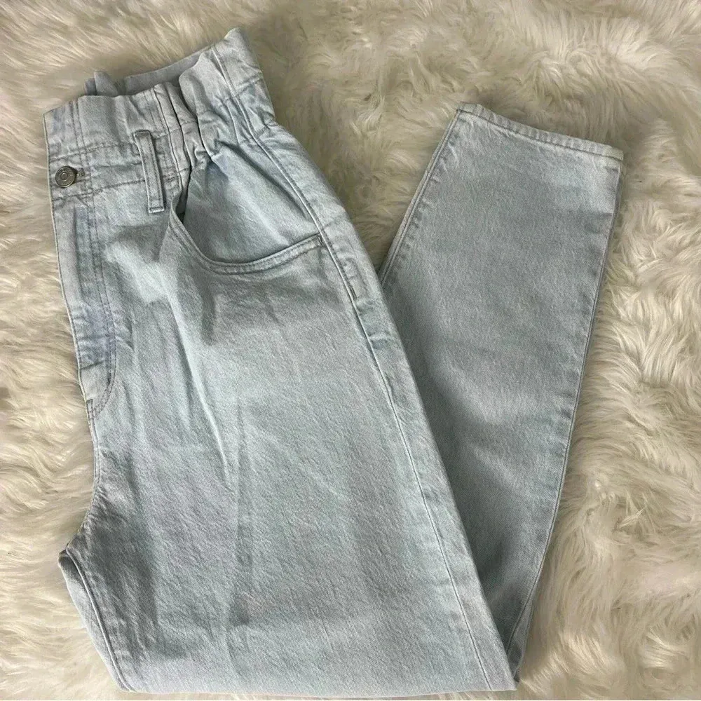 Madewell NWOT Broomfield Wash Paperbag Classic Straight High-Rise Jeans Size 27 - Image 7