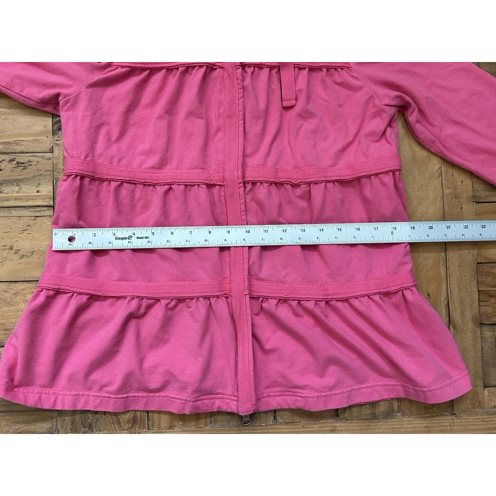 #22 Neon Buddha Pink Athletic Jacket Sz: Med - Image 4