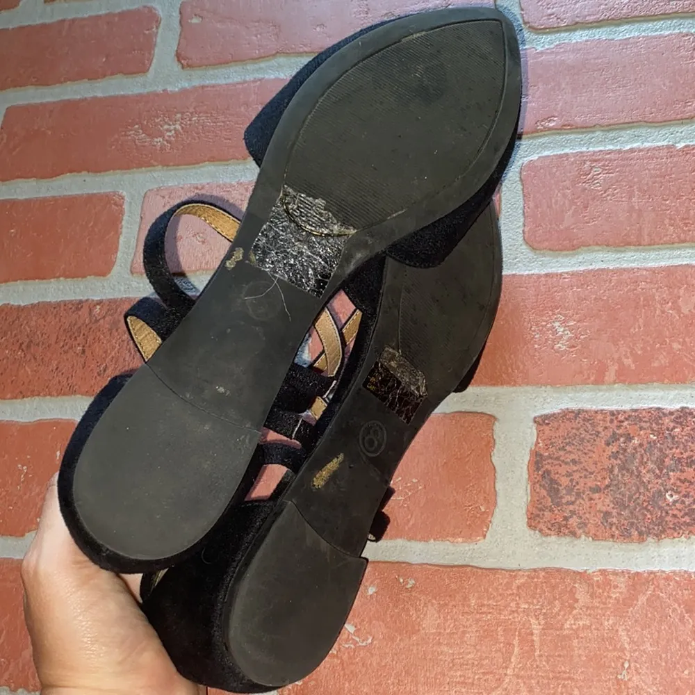 Xhiliration black suede pointed strappy sandals - Image 5