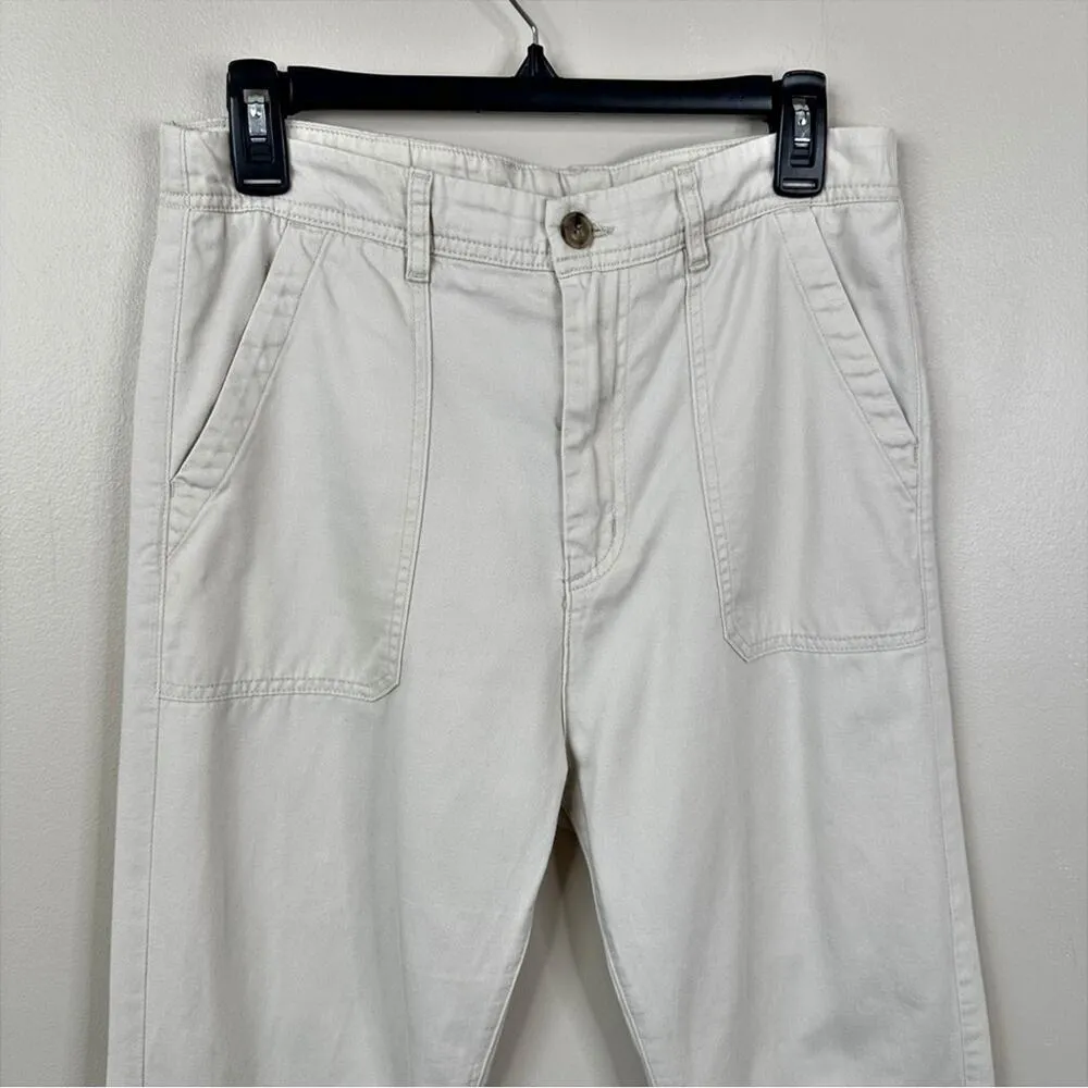 Xirena Tucker Pants Womens Small Tan Off White Casual Cropped Ankle Trousers - Image 4