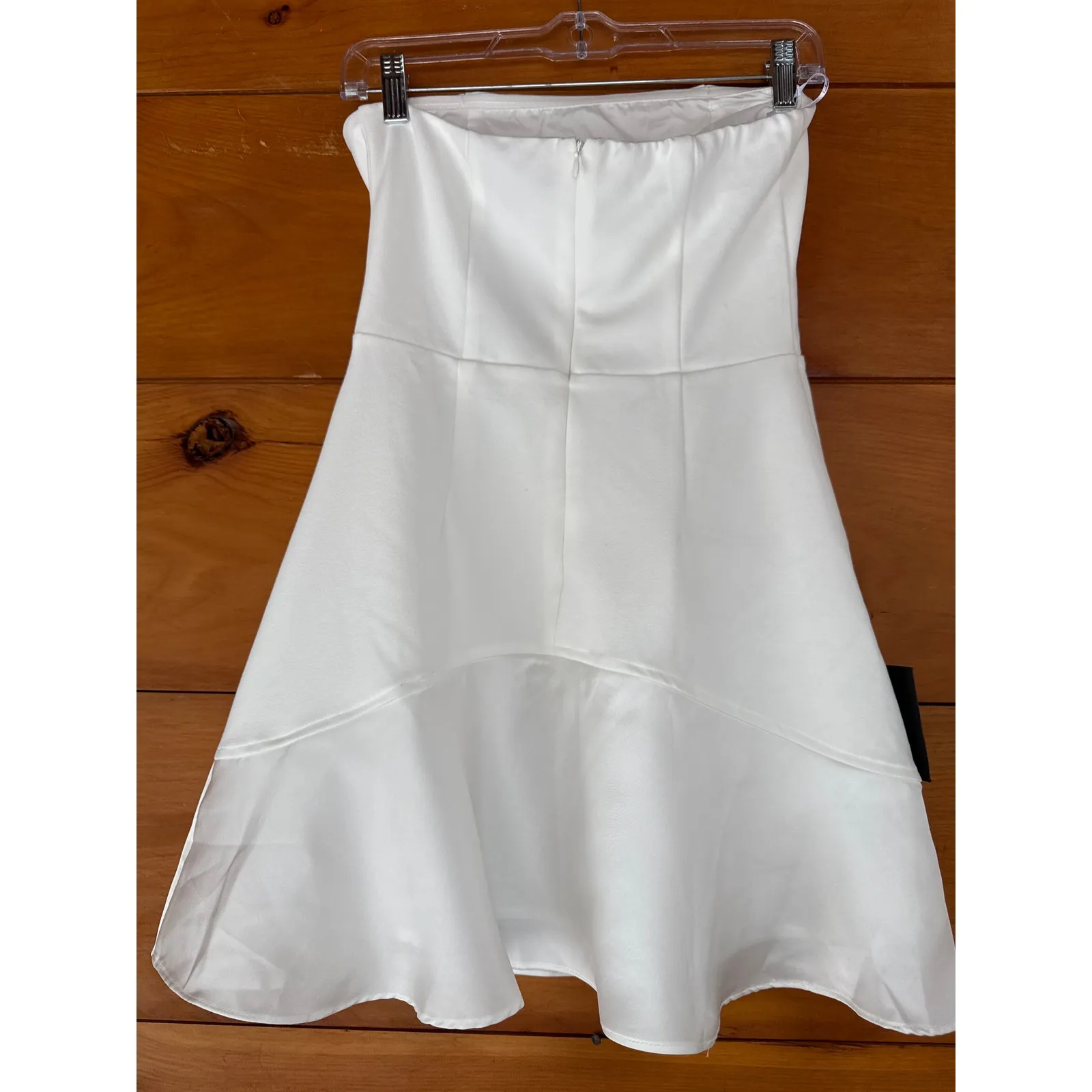 NWT Lulus Compelling Style White Strapless Mini Dress Tube Party Cocktail Size S - Image 3