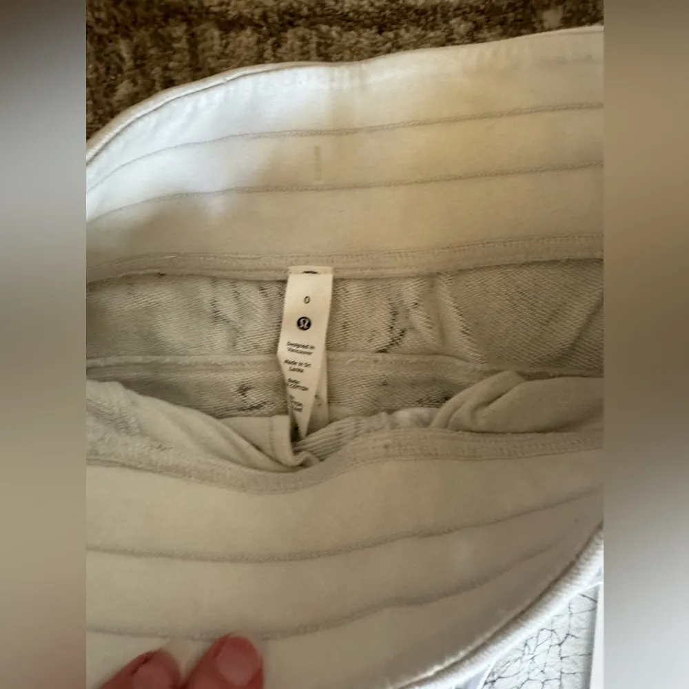 Lululemon Warm Down Jogger Mid RiseJogger Thread Dye White Black - Image 8